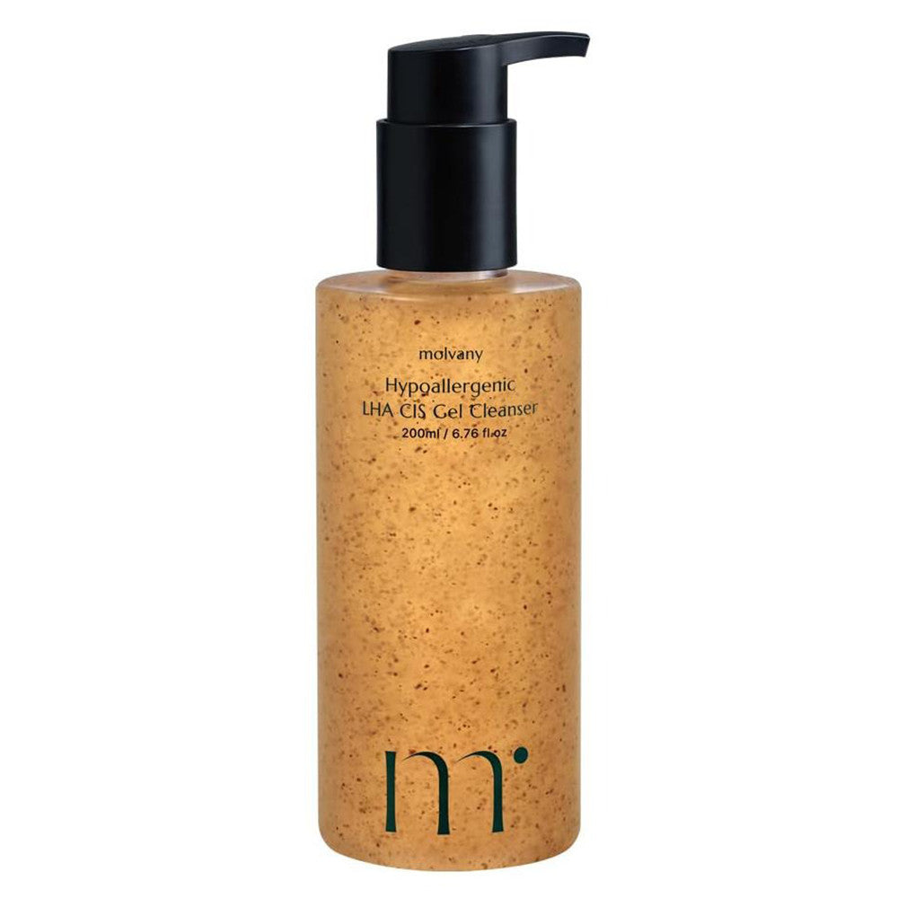 Molvany Hypoallergenic LHA CIS Gel Cleanser for Skin 6.76Oz (200ml)